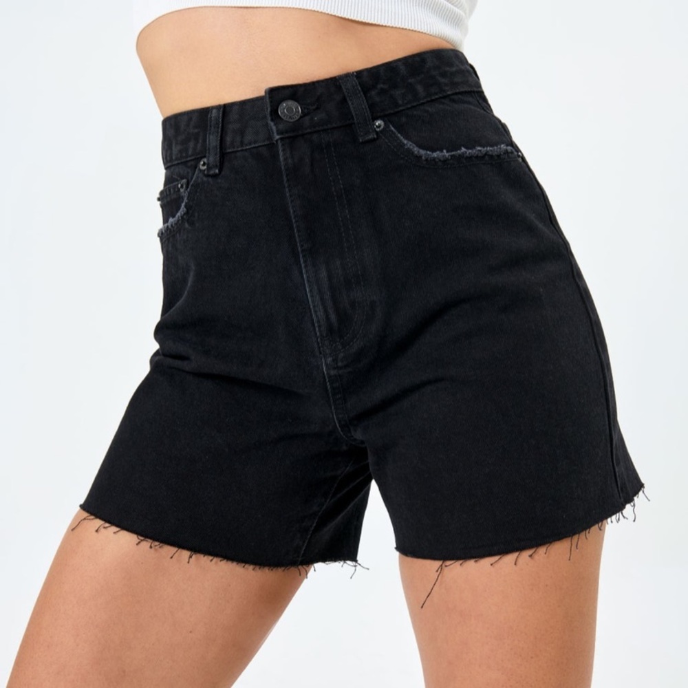Glassons Raw Hem Longline Denim Shorts
